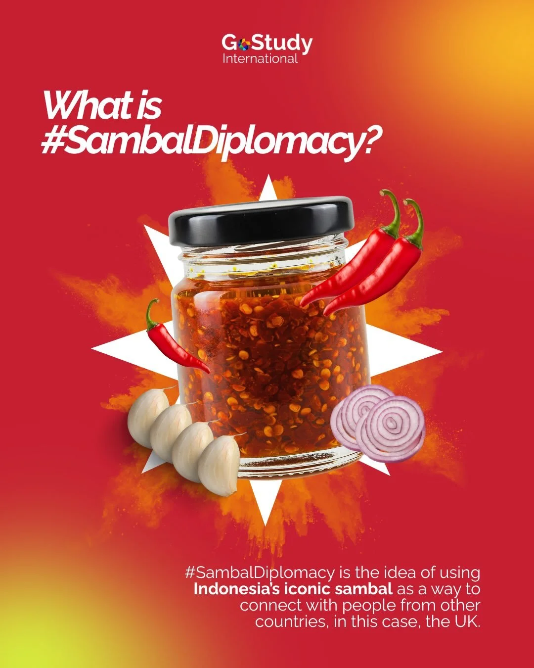 Who knew sambal could bring countries closer, right? 🌶️

Lewat #SambalDiplomacy, kita bisa lihat kalau hubungan Indonesia dan UK nggak cuma soal kebijakan&hellip; tapi juga soal budaya dan pengalaman bareng!

💬 Kalau kamu jadi &ldquo;duta makanan I