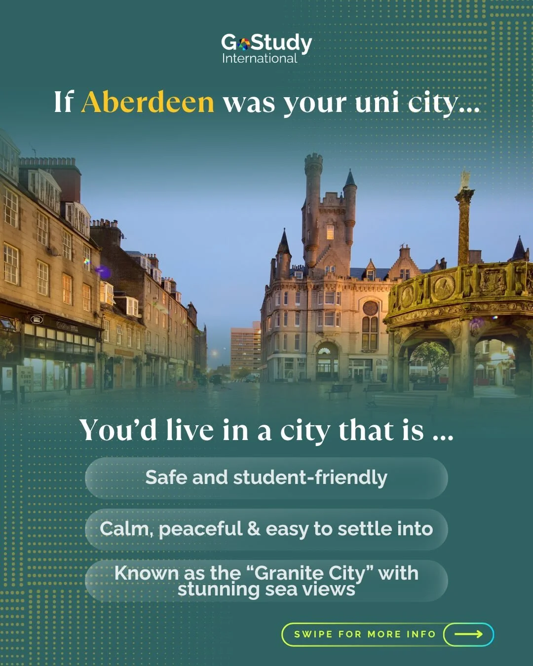 Kalau capek sama yang hectic, mungkin saatnya coba yang lebih chill di Aberdeen 👀

Aberdeen offers a different kind of experience. Calm, coastal, and easy to settle into, it&rsquo;s a place where you can focus, grow, and take things at your own pace