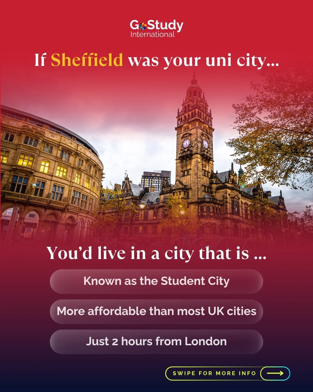 Hidup nggak harus lurus, yuk belok ke Sheffield dulu!

Sheffield is known for being student-friendly, more affordable, and still well-connected if you want to explore bigger cities like London.

With two universities offering very different strengths