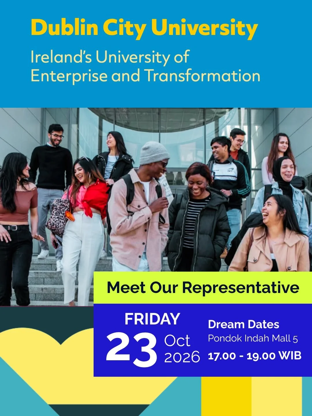 🇮🇪 Dublin is calling! 

Thinking about pursuing your Master&rsquo;s degree abroad? How about if you make Dublin your next destination? 🙌🏻

Join our dinner conversation with @dublincityuniversity and discover what studying in Ireland has to offer!