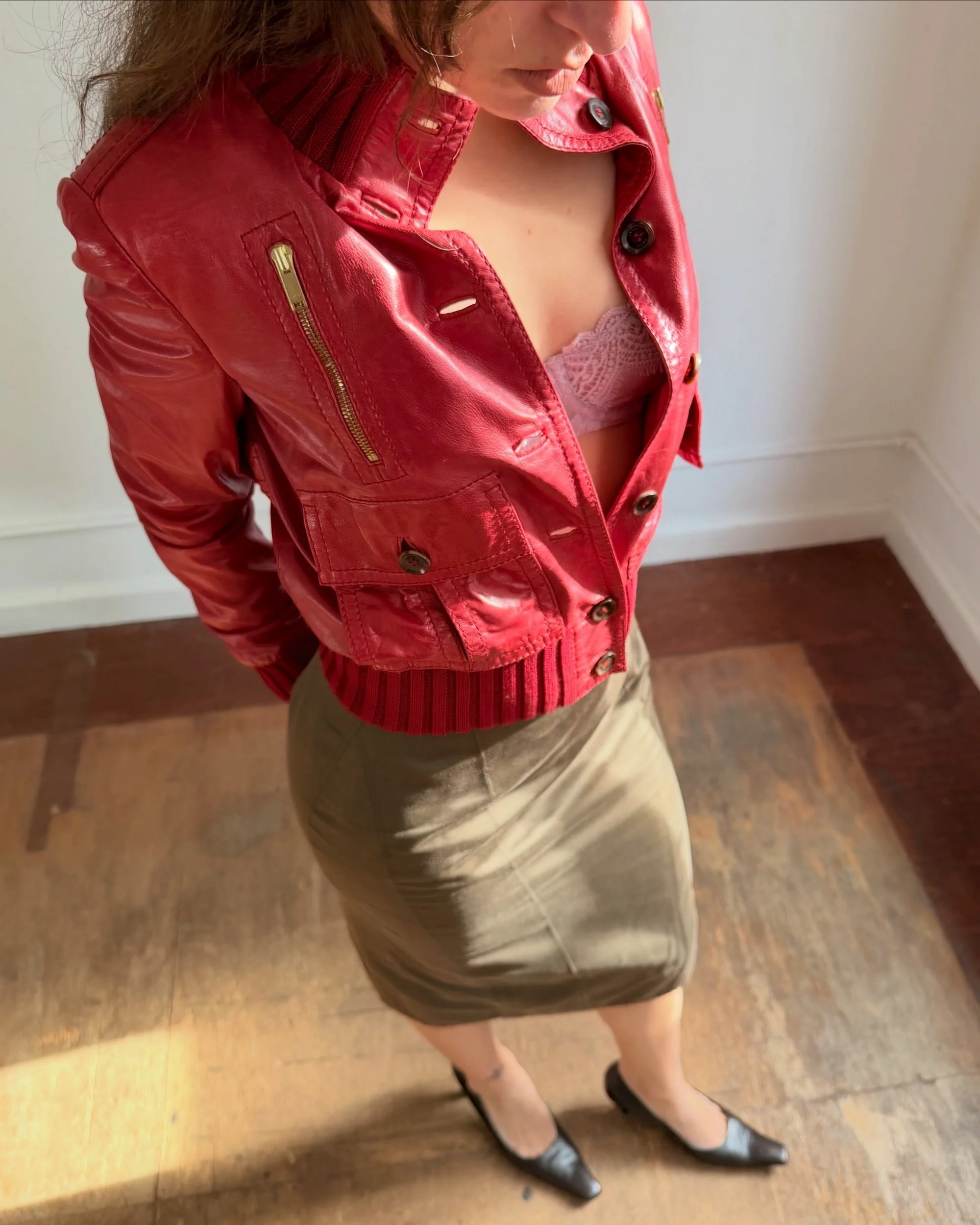 GUCCI MADONNA LEATHER JACKET by GUCCI in size FR 38 from COATS & JACKETS category