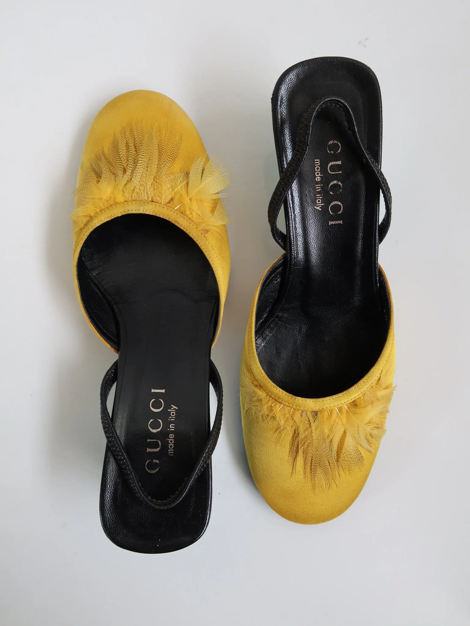 GUCCI TOM FORD SS1999 FEATHER MULES
