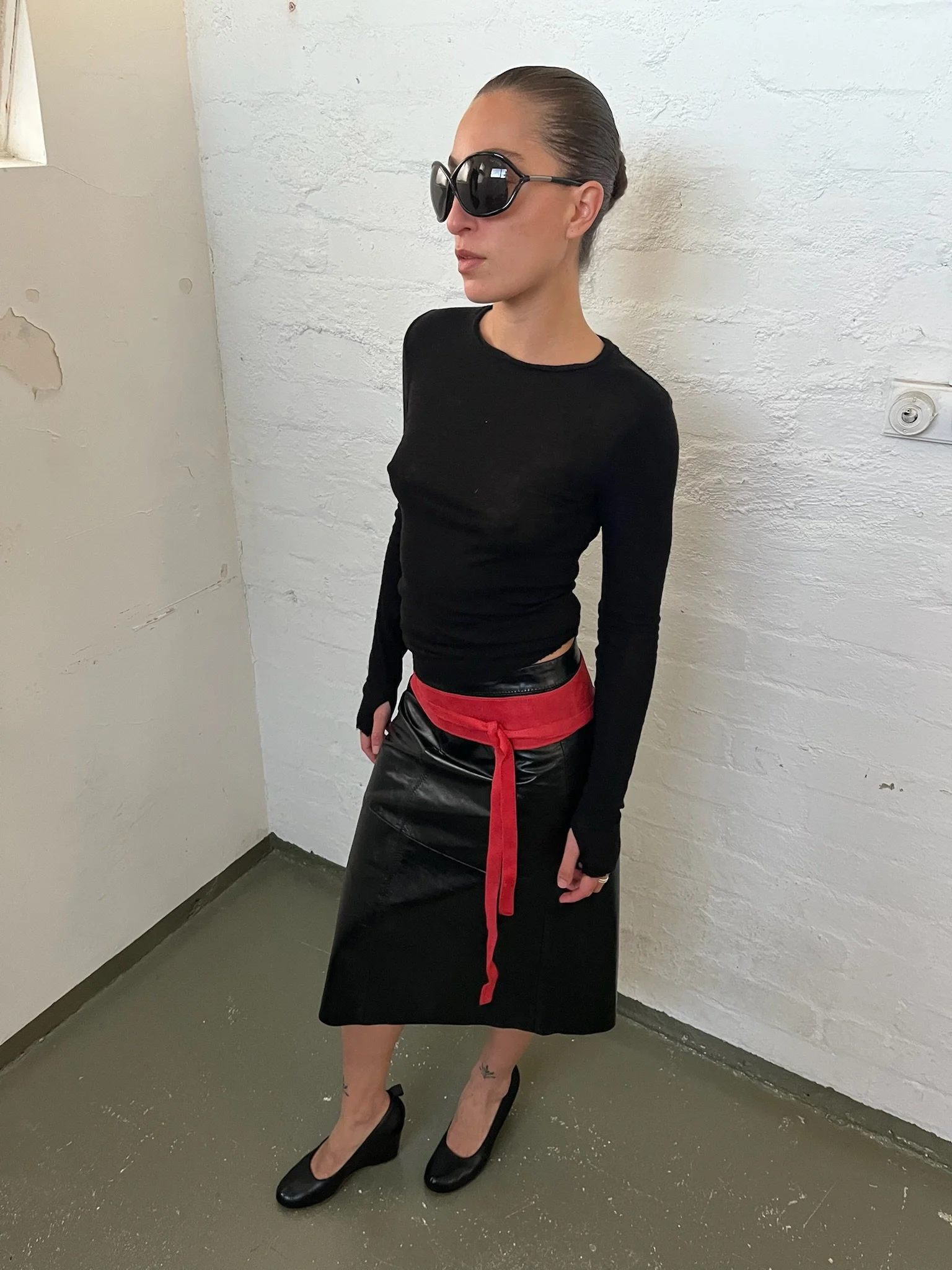 GAP LEATHER SKIRT