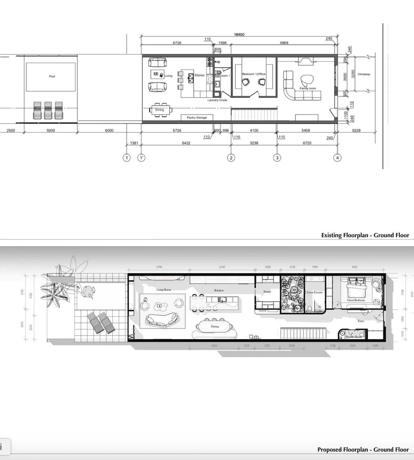Spatial planning and layout optimisation for extensions, renovations and new build projects