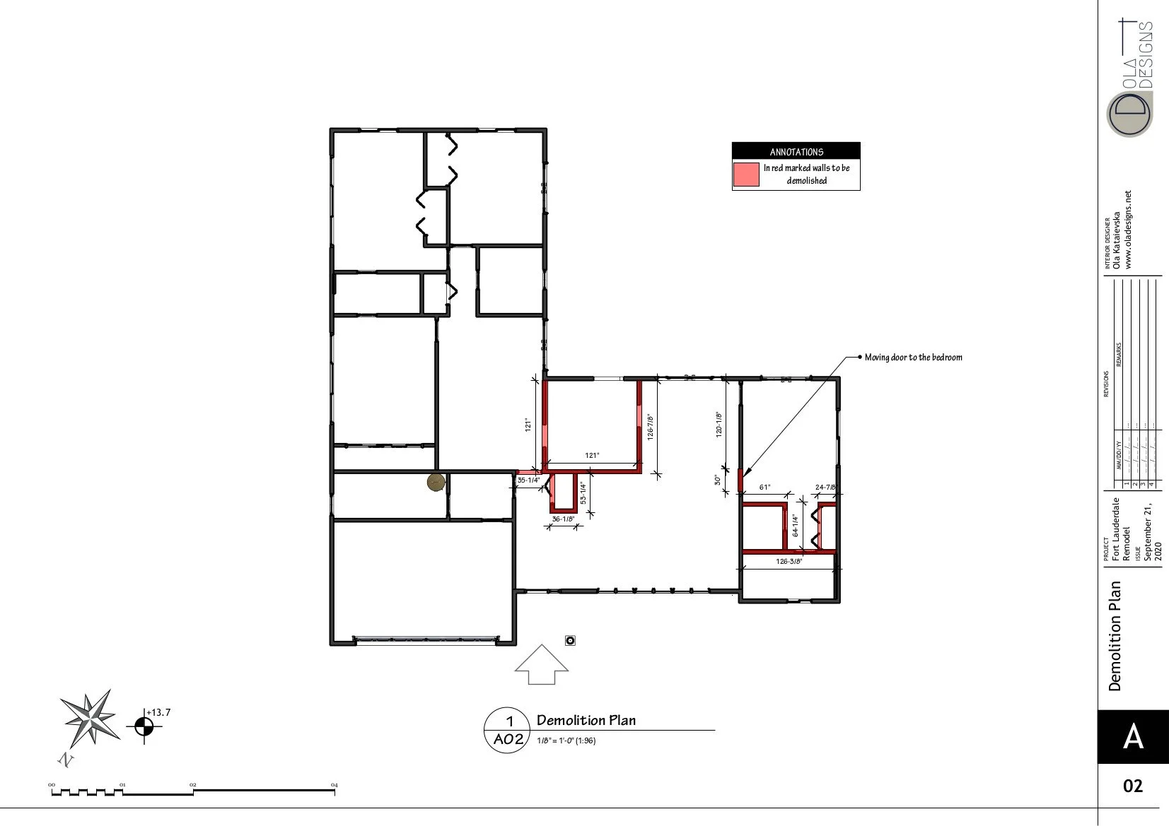 Hamptons-style open plan living room and kitchen, designed by TID Studio in Florida. Example Interiors Drawings Set