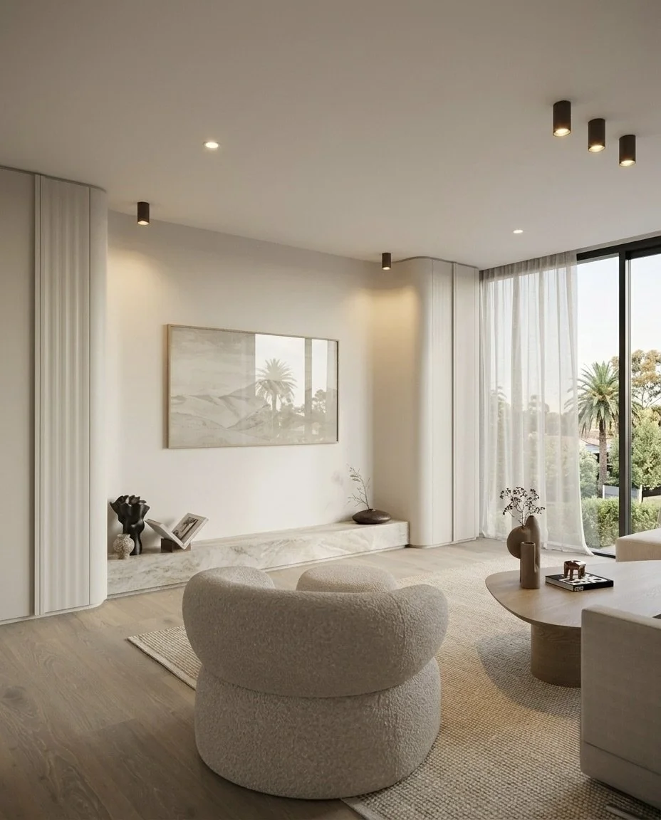Upstairs family lounge designed for relaxed everyday living, designed by TID Studio Sydney