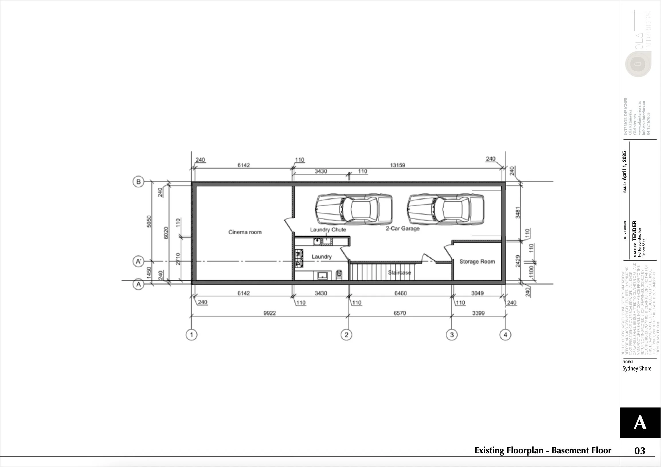 Basement Floorplan - Before