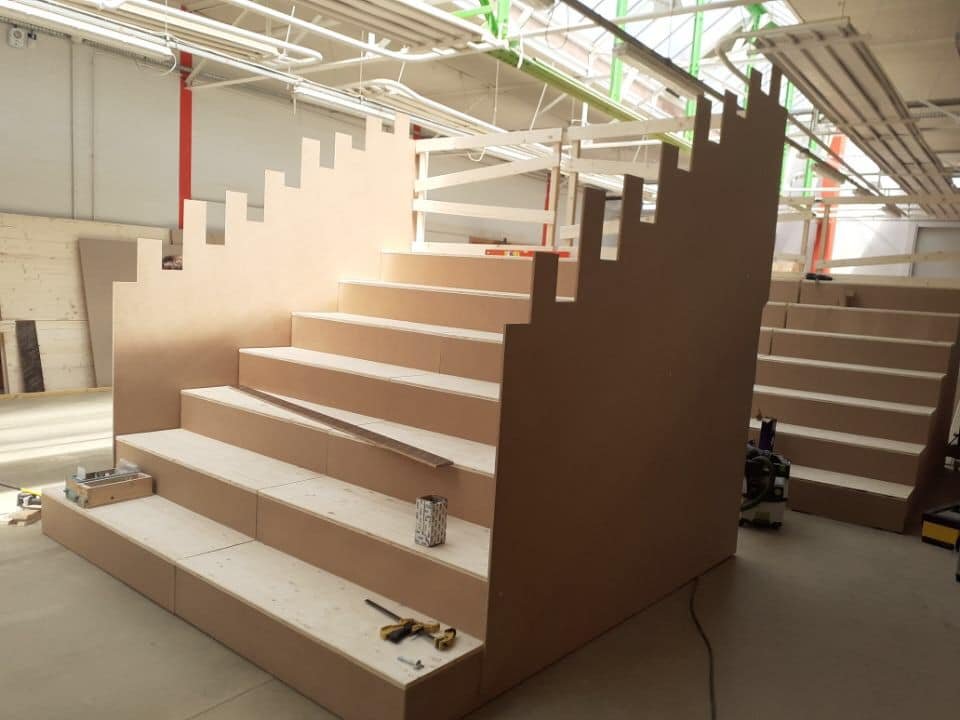 Le chantier des décors