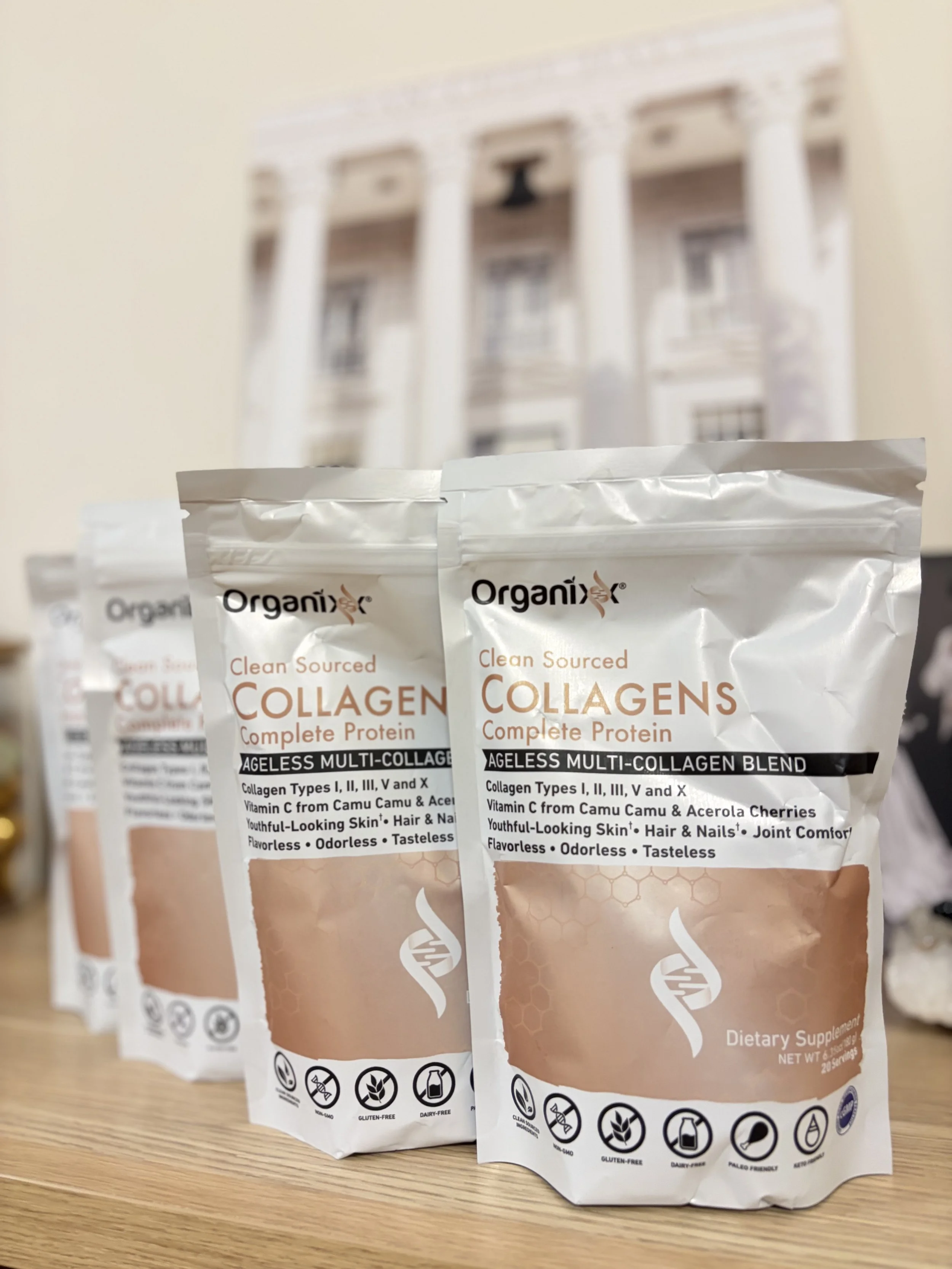 Organixx Clean Sourced Collagen Complete Protein collagen powder benefits collagen protein benefits daily supplements
