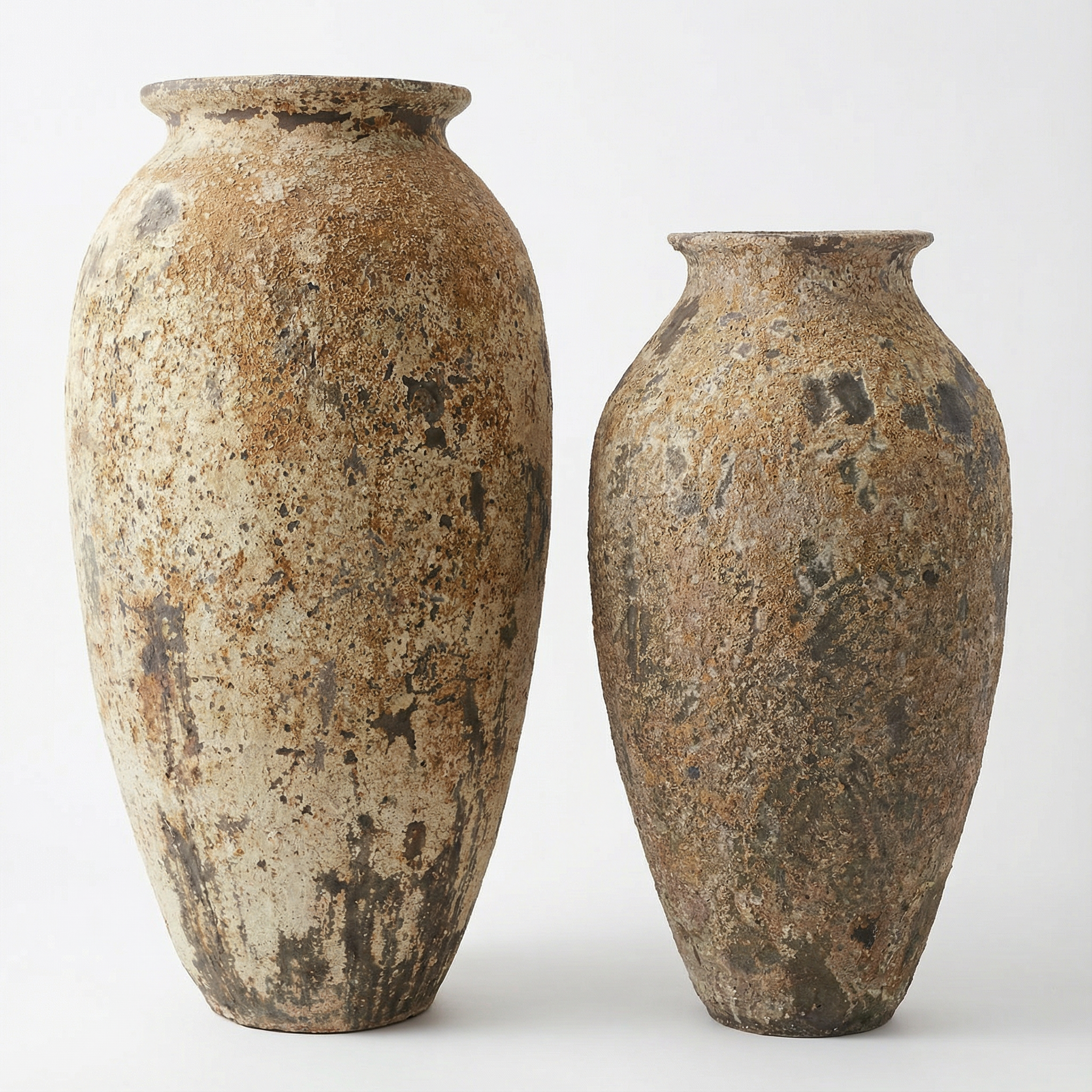 Riwaq Jar — Bahri Rimal Double Fired (Family of Two)