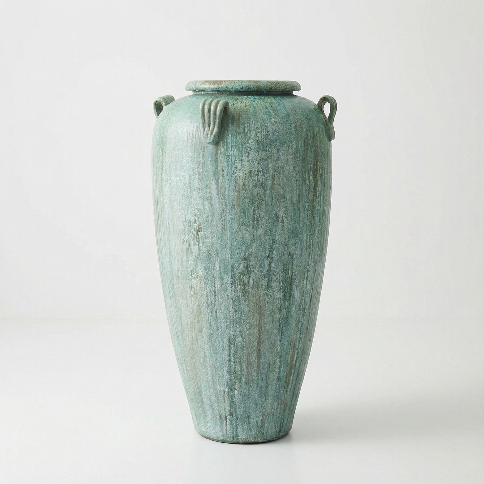 Mihrab Jar — Opal Green Crystalline Glaze