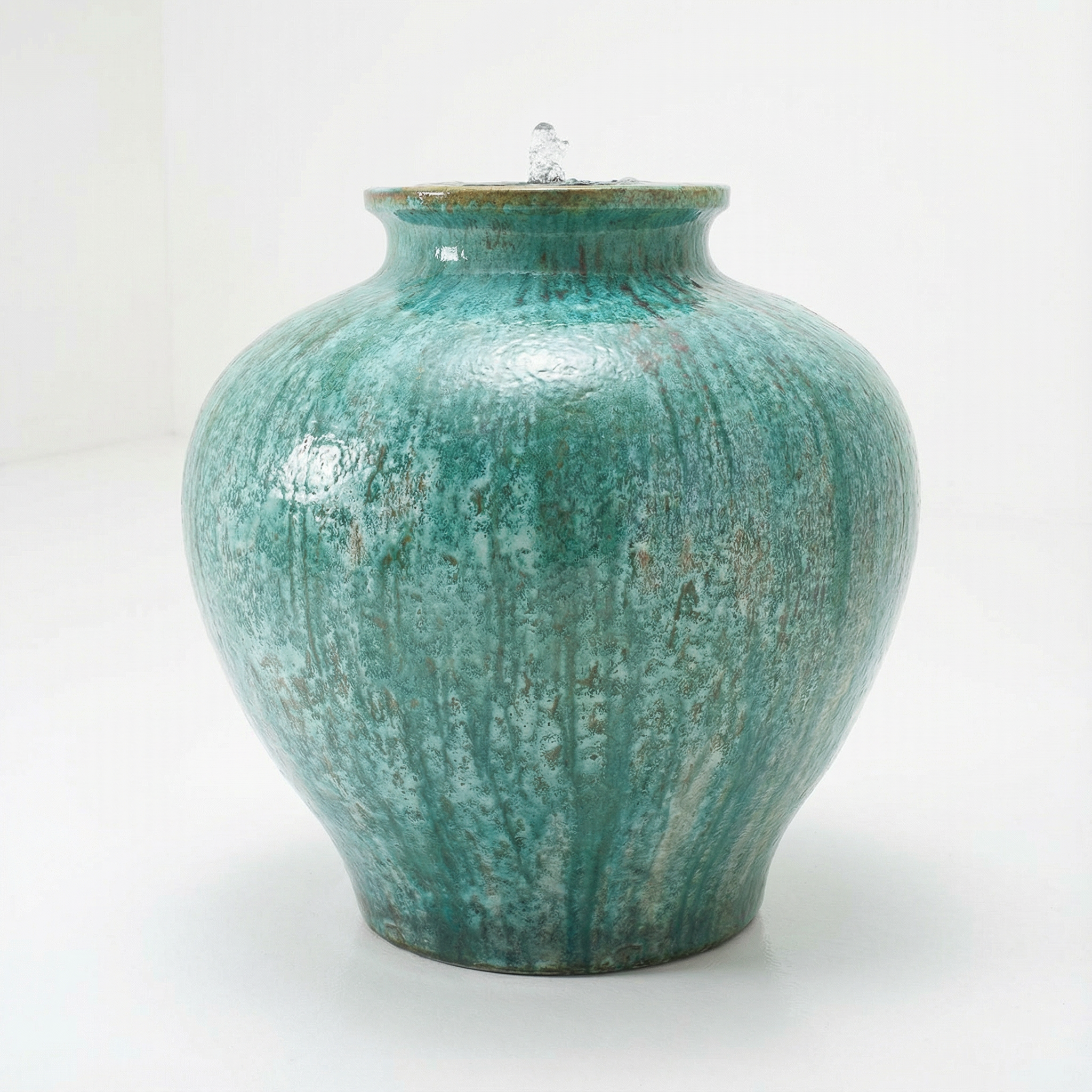 Sabil Water Fountain — Opal Green Crystalline Glaze