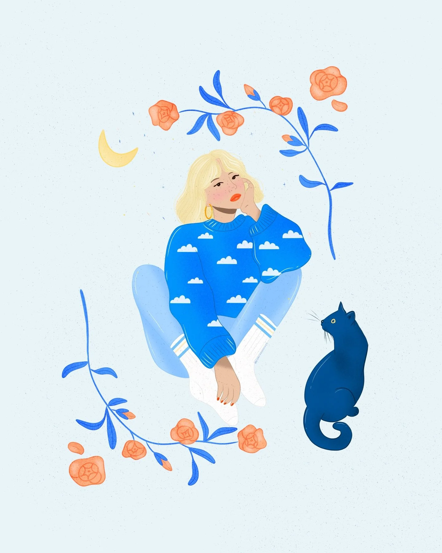 Some days are meant to be slow 🪴
&bull;
&bull;
&bull;
&bull;
#digitalart #procreate #slowdays #illustration #womenwhodrawwomen