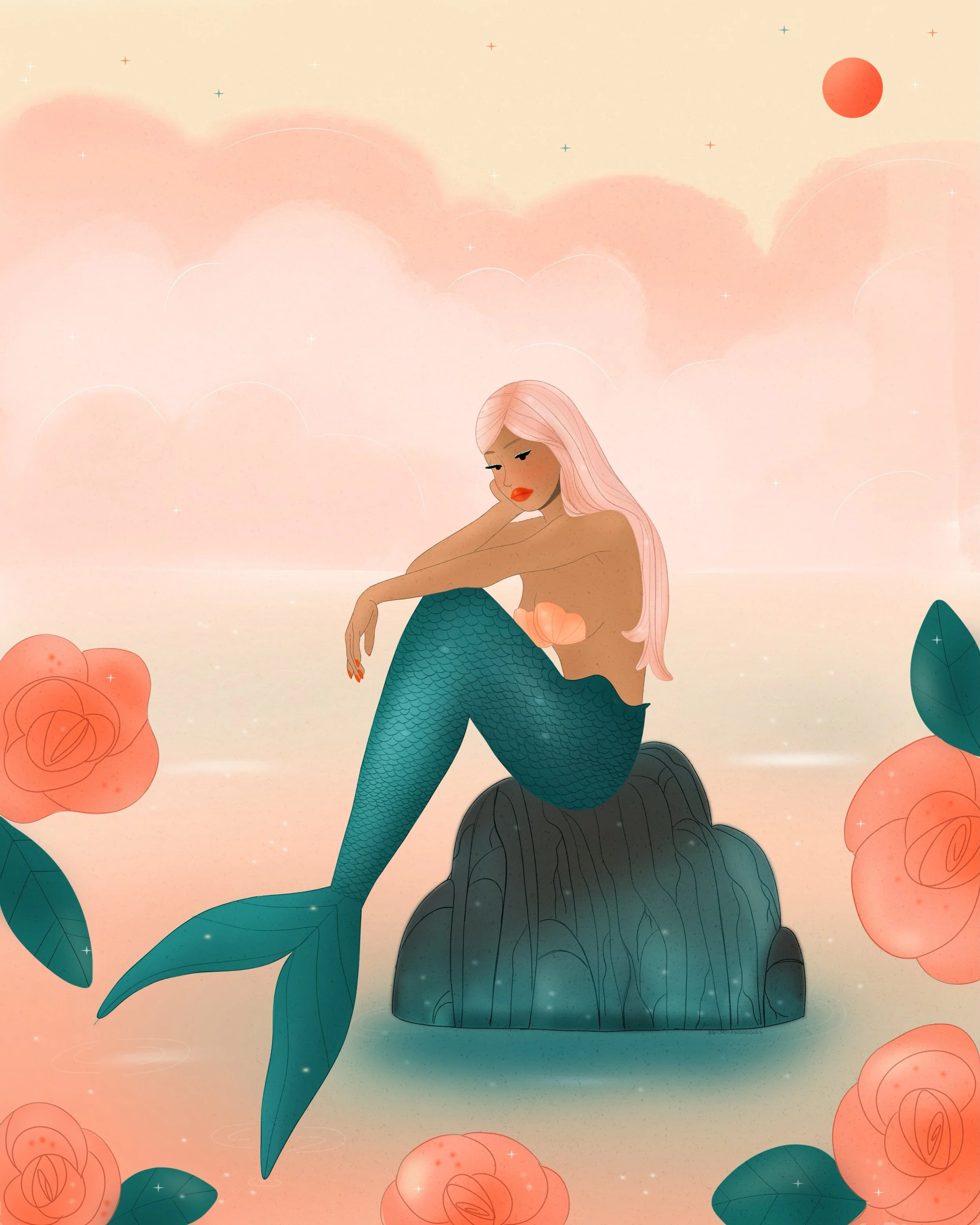 Why holidays can&rsquo;t last forever??!! The audacity of normal life after a holiday 😒😔
&bull;
&bull;
&bull;
&bull;
#procreate #digitalart #illustration #melancholy #notfair