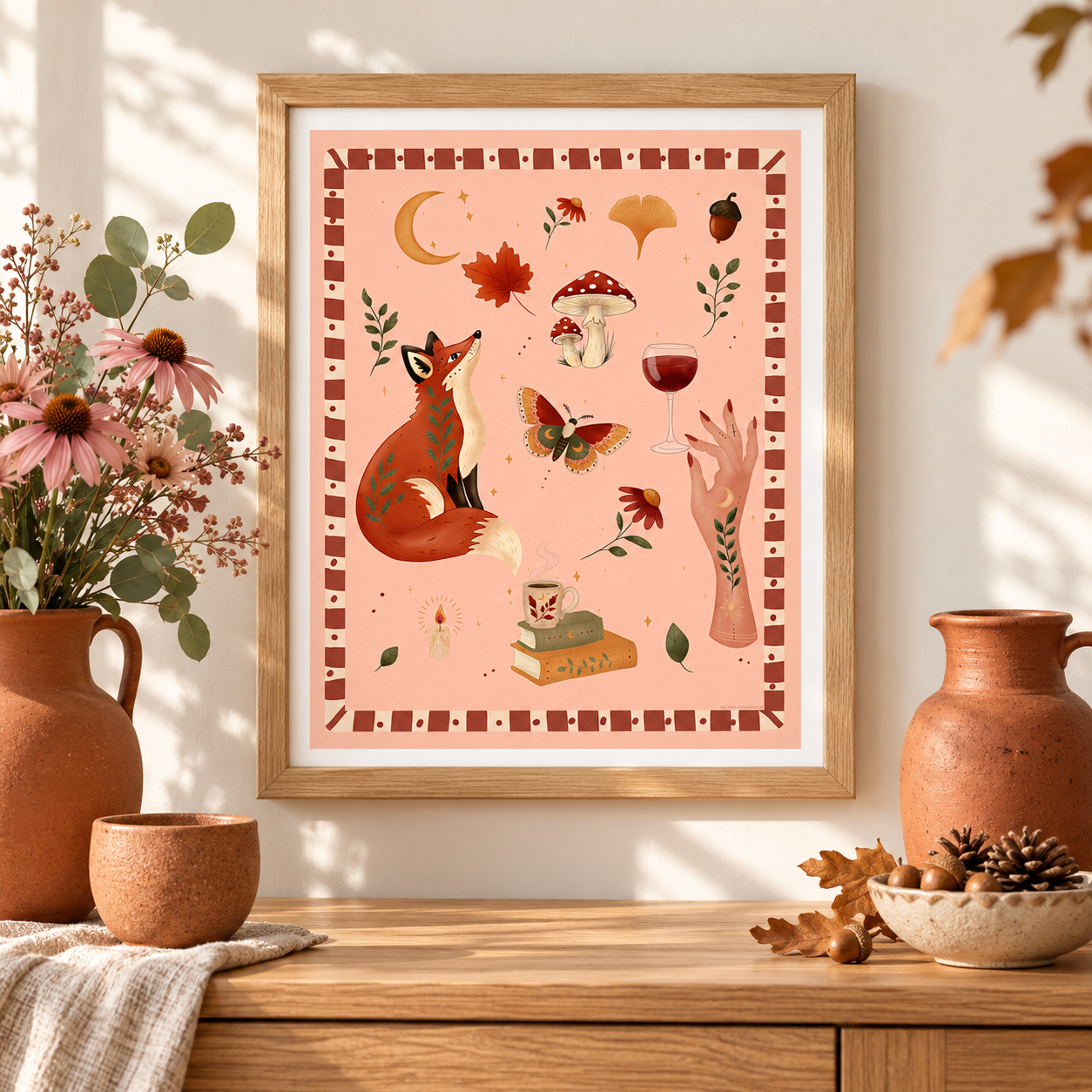 Cozy autumn print in oak frame-4.png