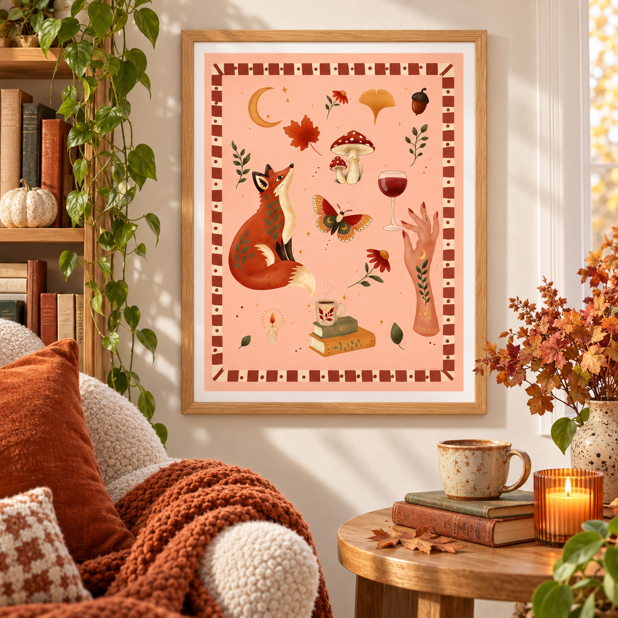 Cozy autumn print in oak frame-5.png