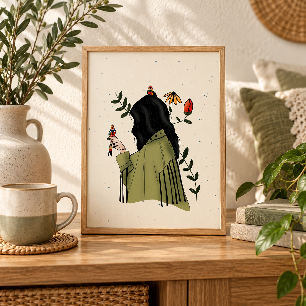Woman-and-Birds_A4_No-Border_Mockup.png