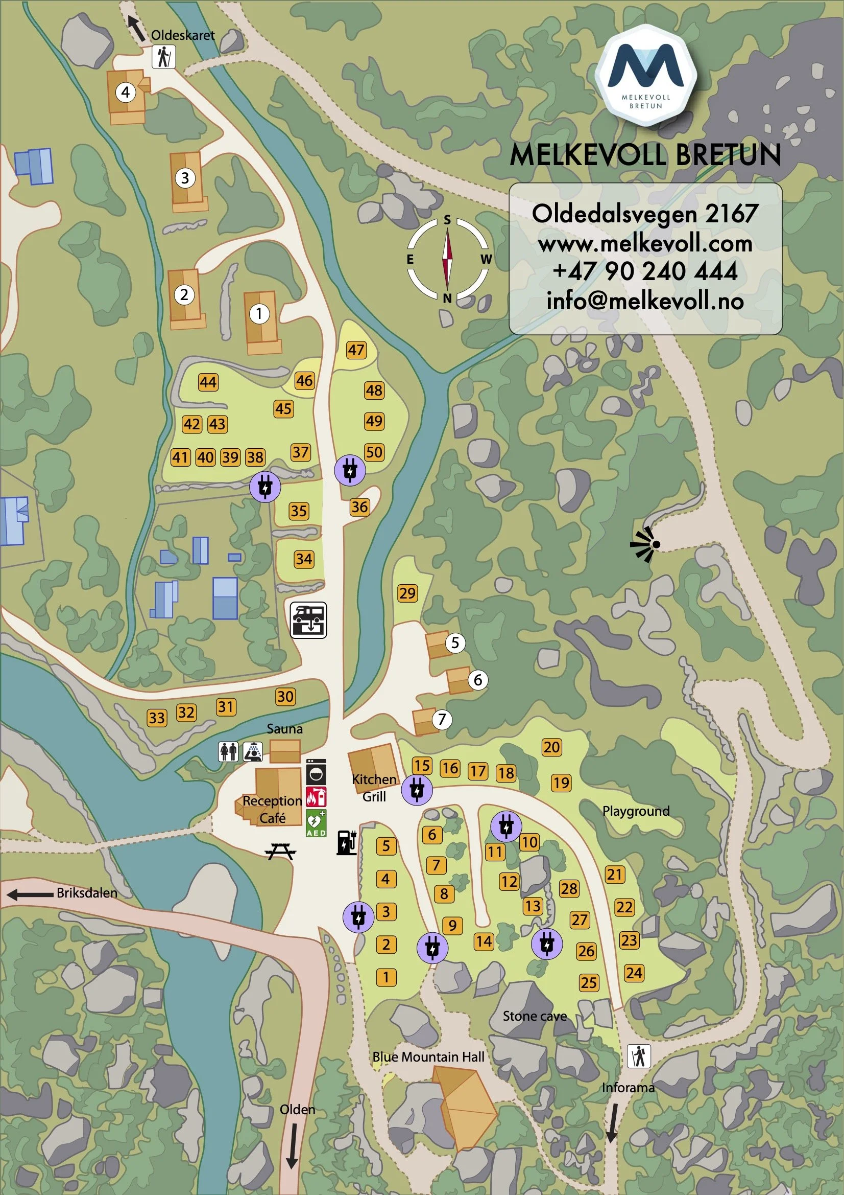 Campsite map