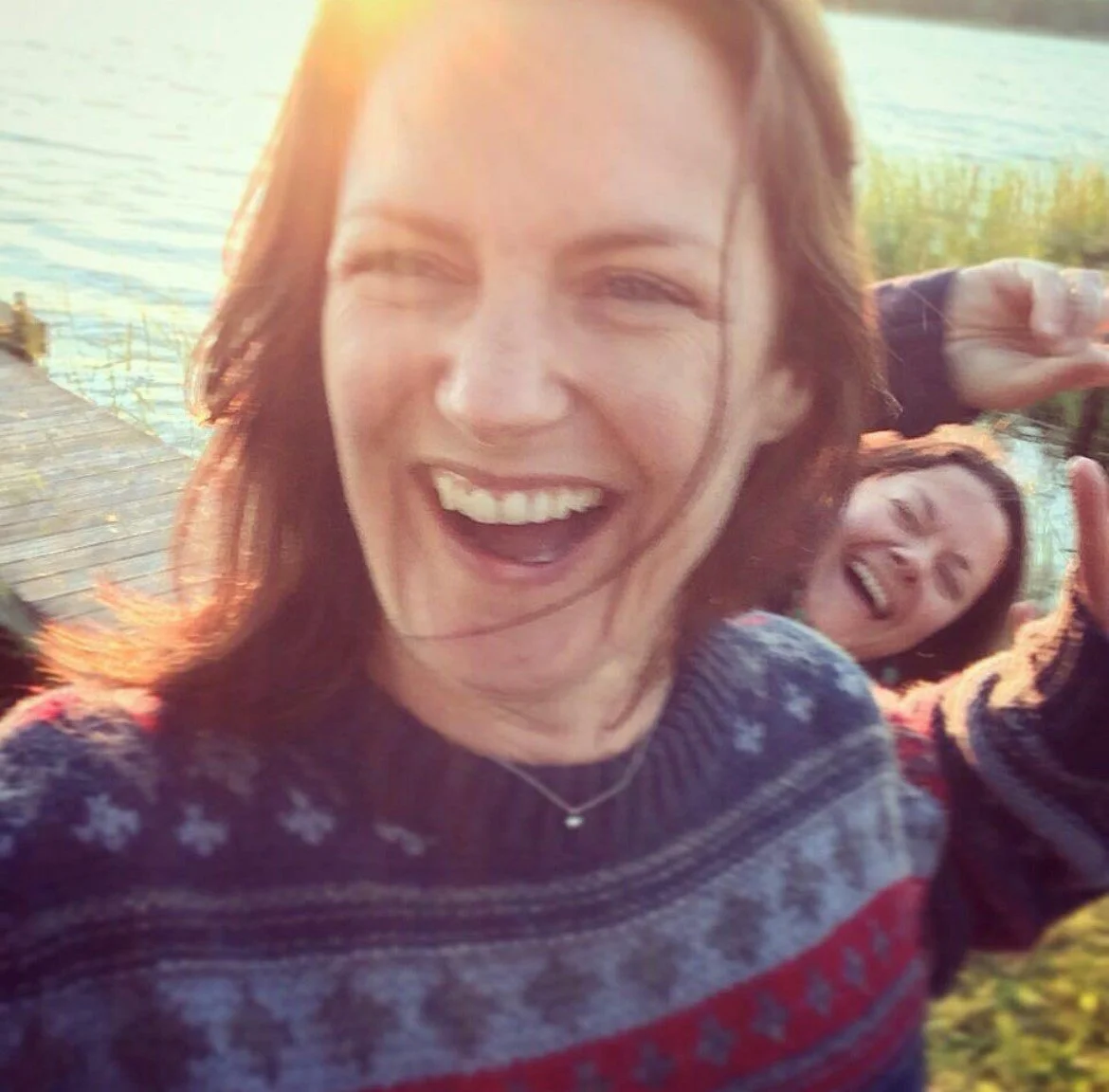 Jo Wehring and Claudia Pritchard in Sweden