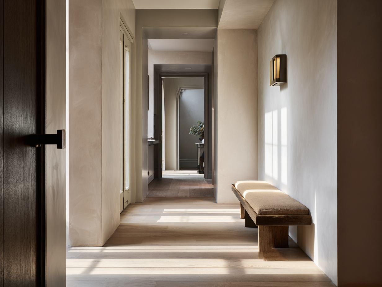Bright hallway in a London apartment