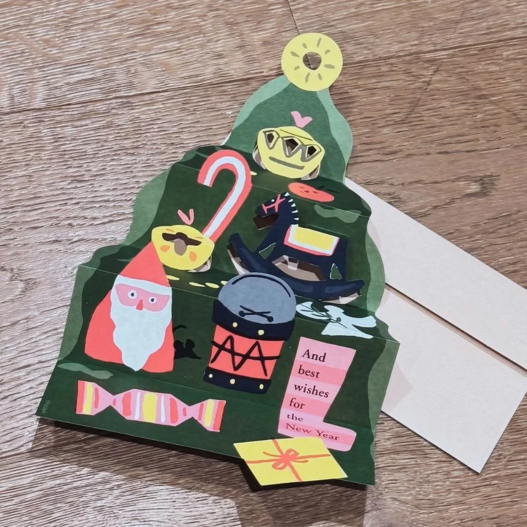 Felicitación de Navidad desplegable