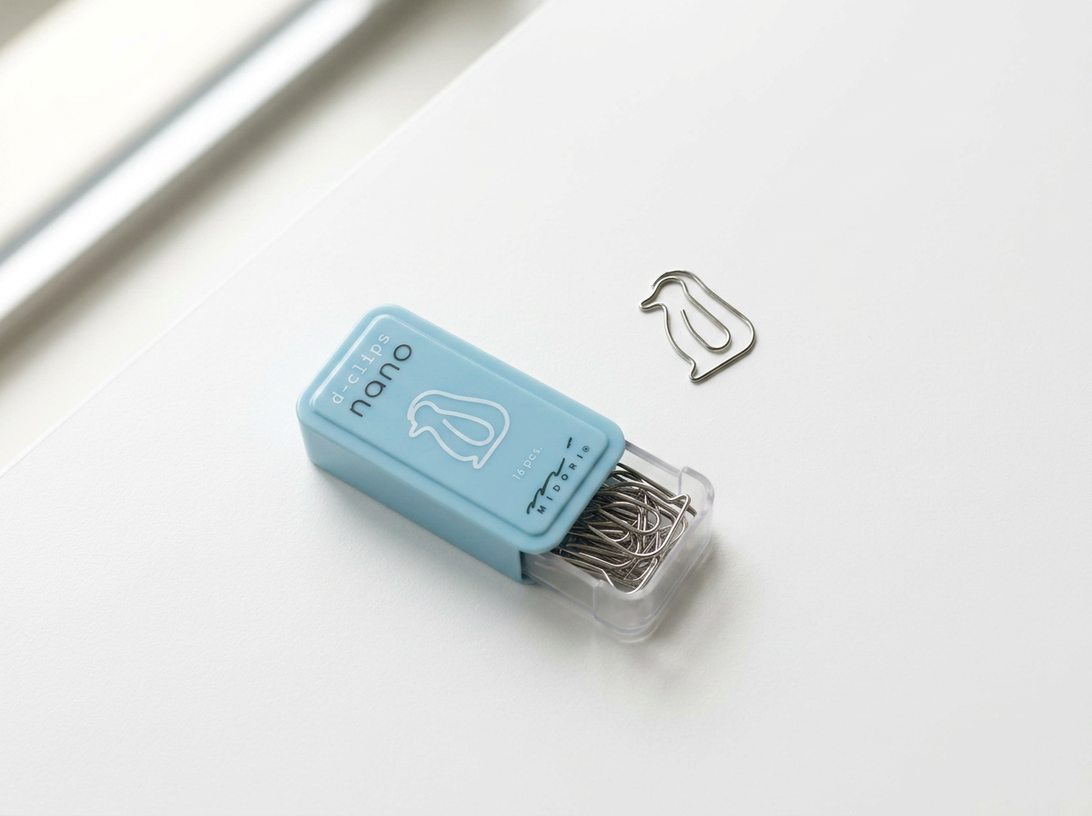 Nanoclips japoneses Midori · Pingüino