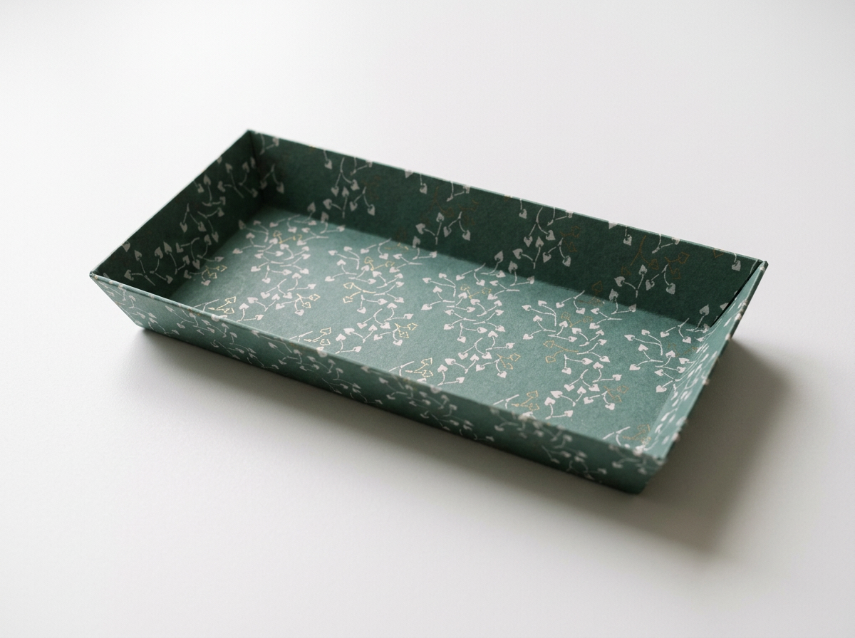 Bandeja japonesa de papel washi Haibara – Futaba-Aoi