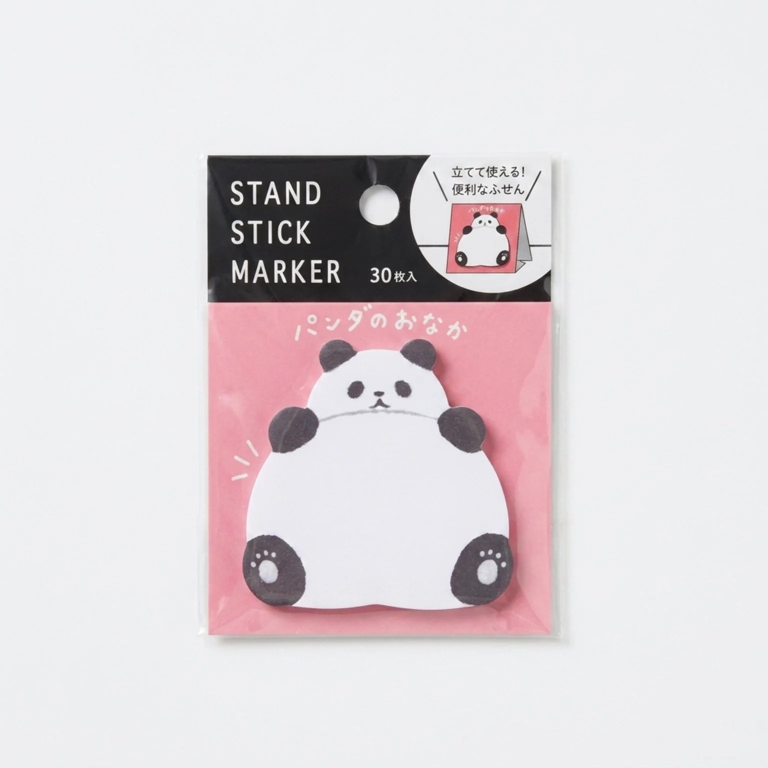 Notas adhesivas japonesas con soporte · Oso panda