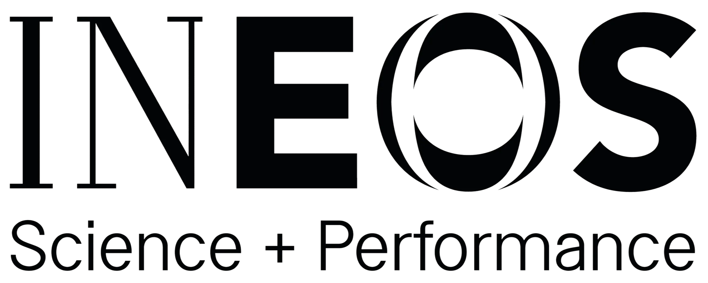 The logo for INEOS Science + Performance, with the company name in large black letters and a plus sign between 'Science' and 'Performance' on a white background.