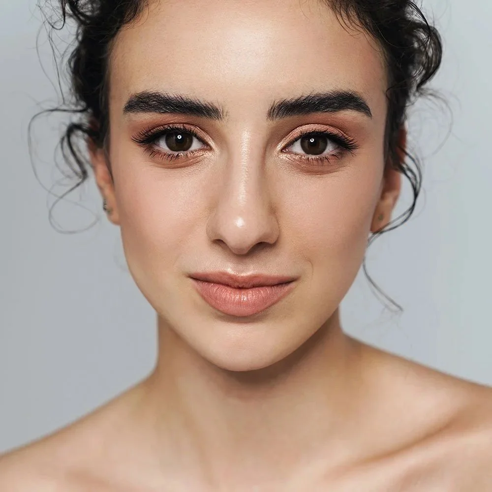 Woman after brow revival treatment Staffordshire