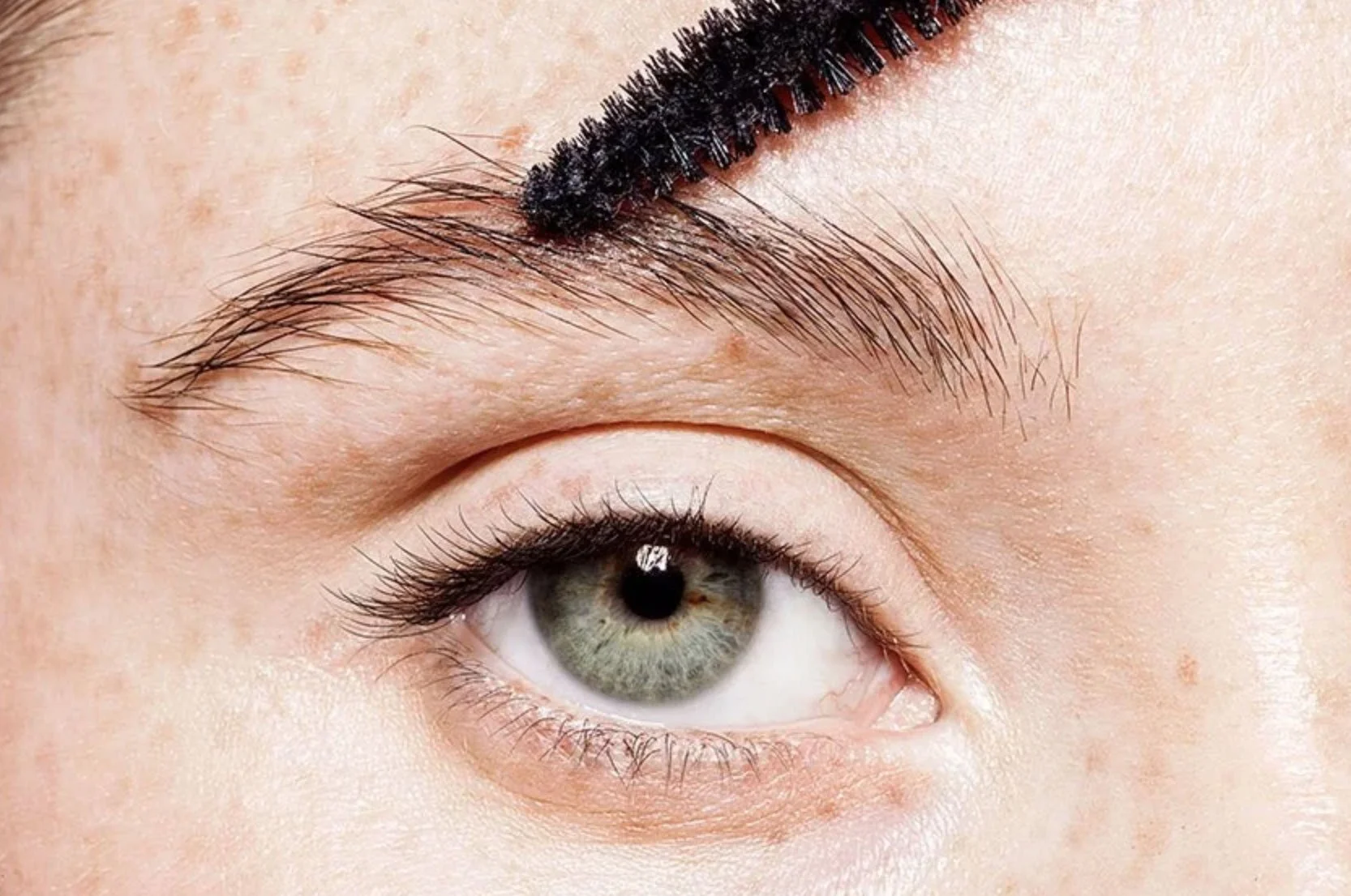 Woman receiving permanent brow treatment Staffordshire