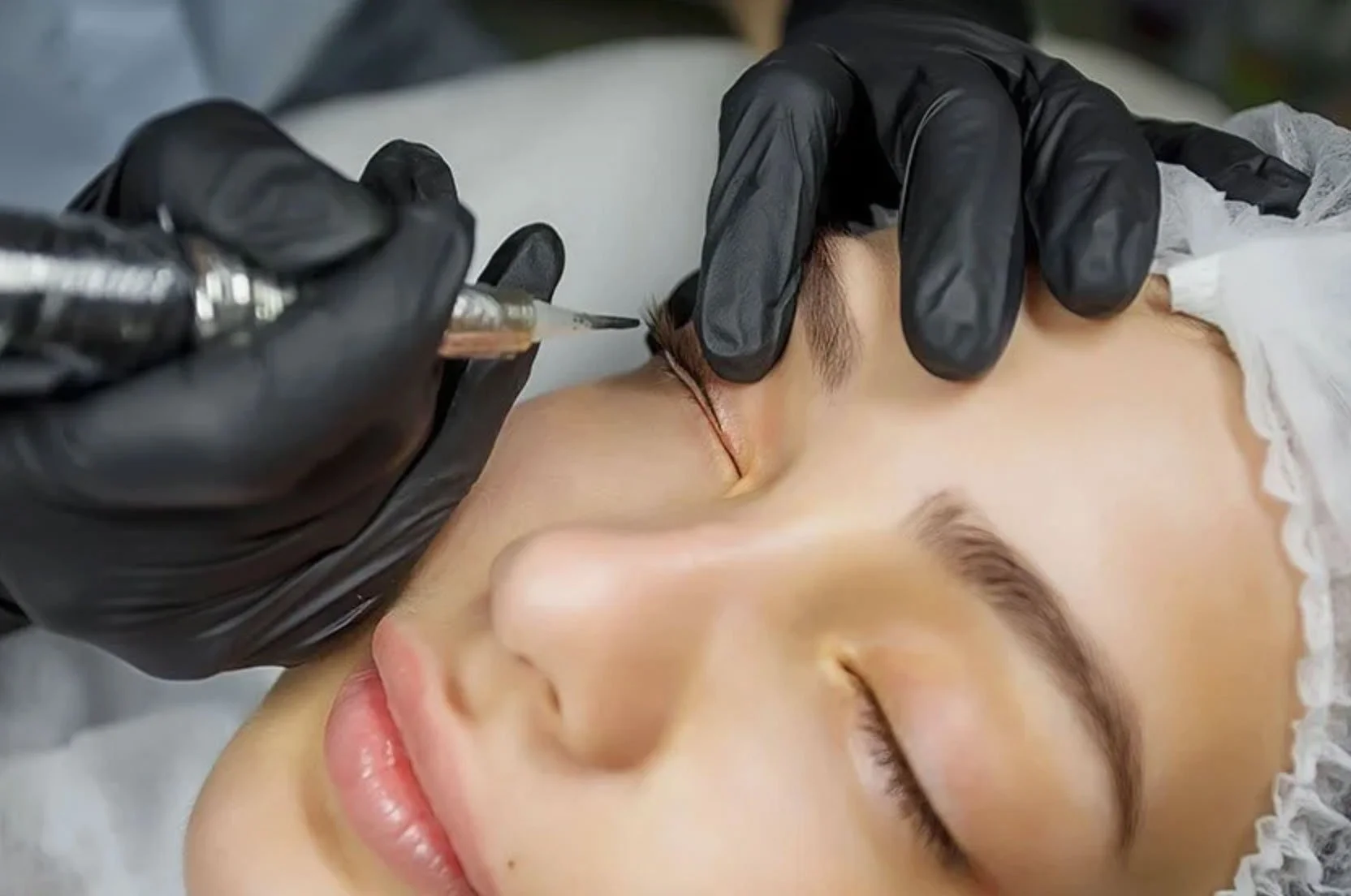 Woman receiving permanent eye treatment Staffordshire