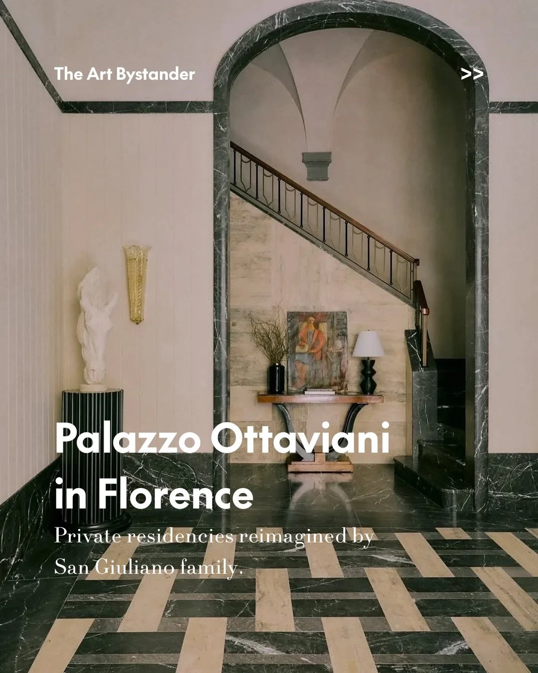 There&rsquo;s something quietly captivating about Palazzo Ottaviani in Florence.

Set in the heart of Santa Maria Novella, only steps from one of the city&rsquo;s great architectural landmarks, the project feels like a contemporary reading of the Gra