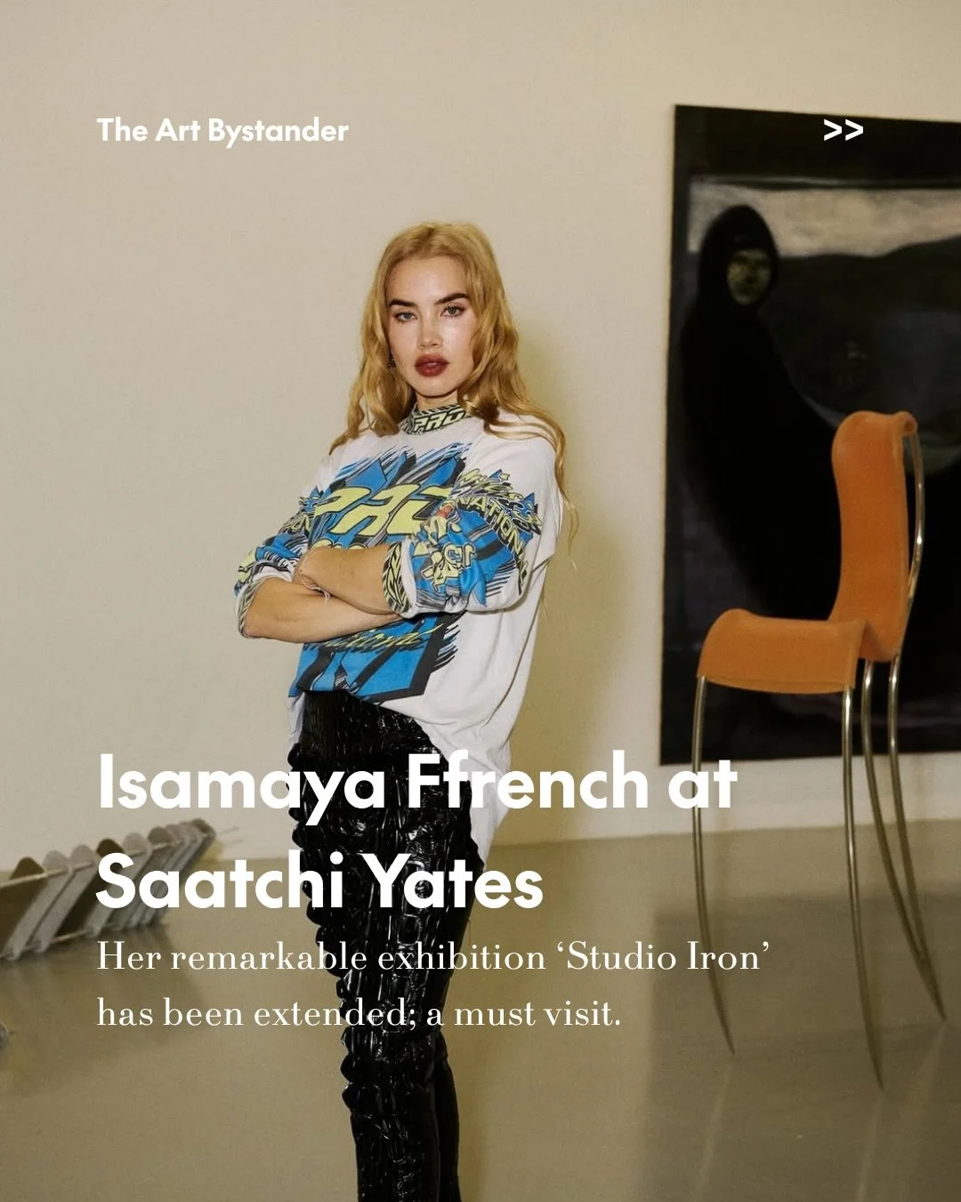 Isamaya Ffrench&rsquo;s Studio Iron at Saatchi Yates @saatchiyates has been extended until 14 June, a fitting response to a project that feels less like a conventional exhibition than a collision between art, design, object and attitude.

Known inter