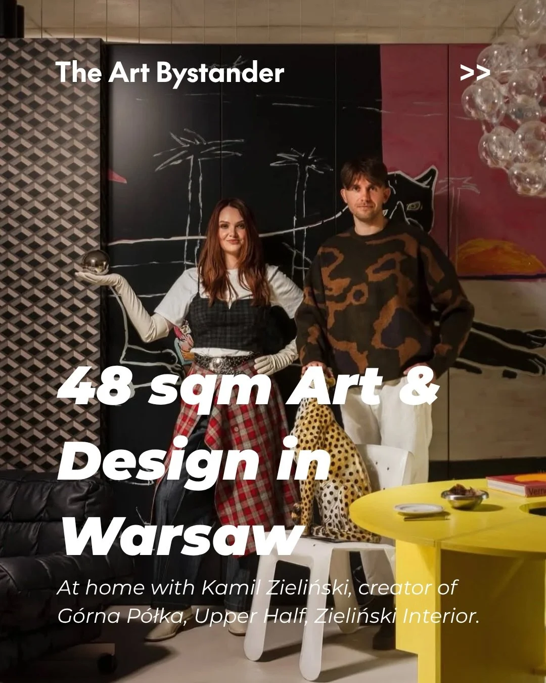 A small Warsaw apartment with grand design ambitions.

This 48-square-metre flat in the Śr&oacute;dmieście district is less a neutral city home than a highly considered interior landscape; part apartment, part design cabinet, part private gallery.

D
