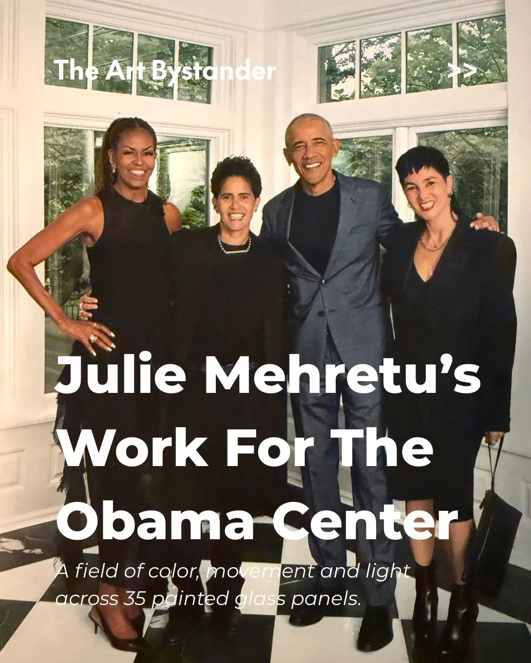 Julie Mehretu&rsquo;s *Uprising of the Sun* brings one of contemporary art&rsquo;s most distinctive abstract languages into direct contact with public architecture. 

Set on the north fa&ccedil;ade of the Obama Presidential Center&rsquo;s museum in C