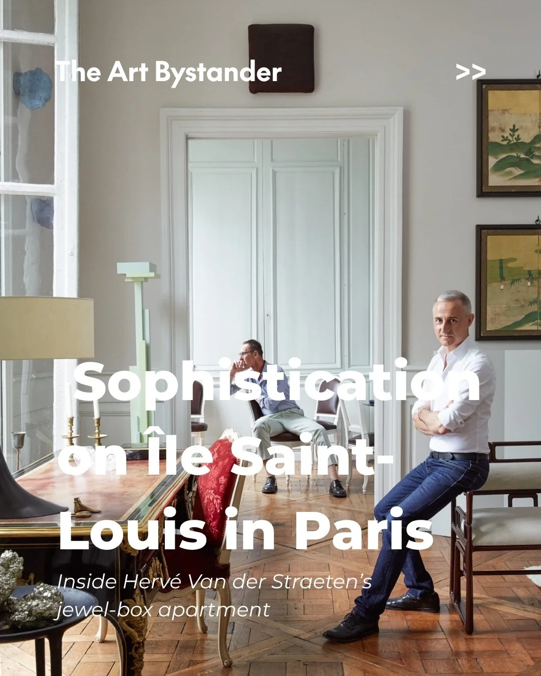 Inside Herv&eacute; Van der Straeten&rsquo;s jewel-box apartment on Paris&rsquo;s &Icirc;le Saint-Louis, design becomes cultural composition.

The furniture designer and his husband, Bruno Frisoni, former artistic director of Roger Vivier, found a 17