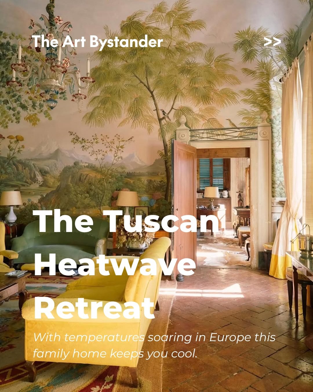 As Europe moves through an exceptional early-summer heatwave, with temperatures pushing around 40&deg;C across parts of the continent, the idea of retreat suddenly feels less decorative and more essential.

High on a hill in Montespertoli, about 20 k