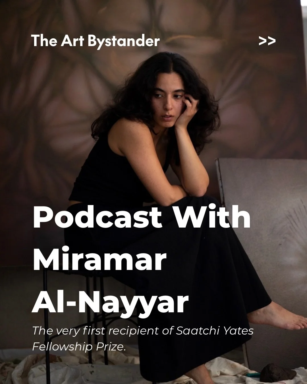 The latest podcast is live. I met Miramar Al-Nayyar for a conversation about the desert rose, solitude, and what it means to paint under pressure. 

The Iraqi artist&rsquo;s UK solo debut opens today at Saatchi Yates, London, and at 29 she is the ina