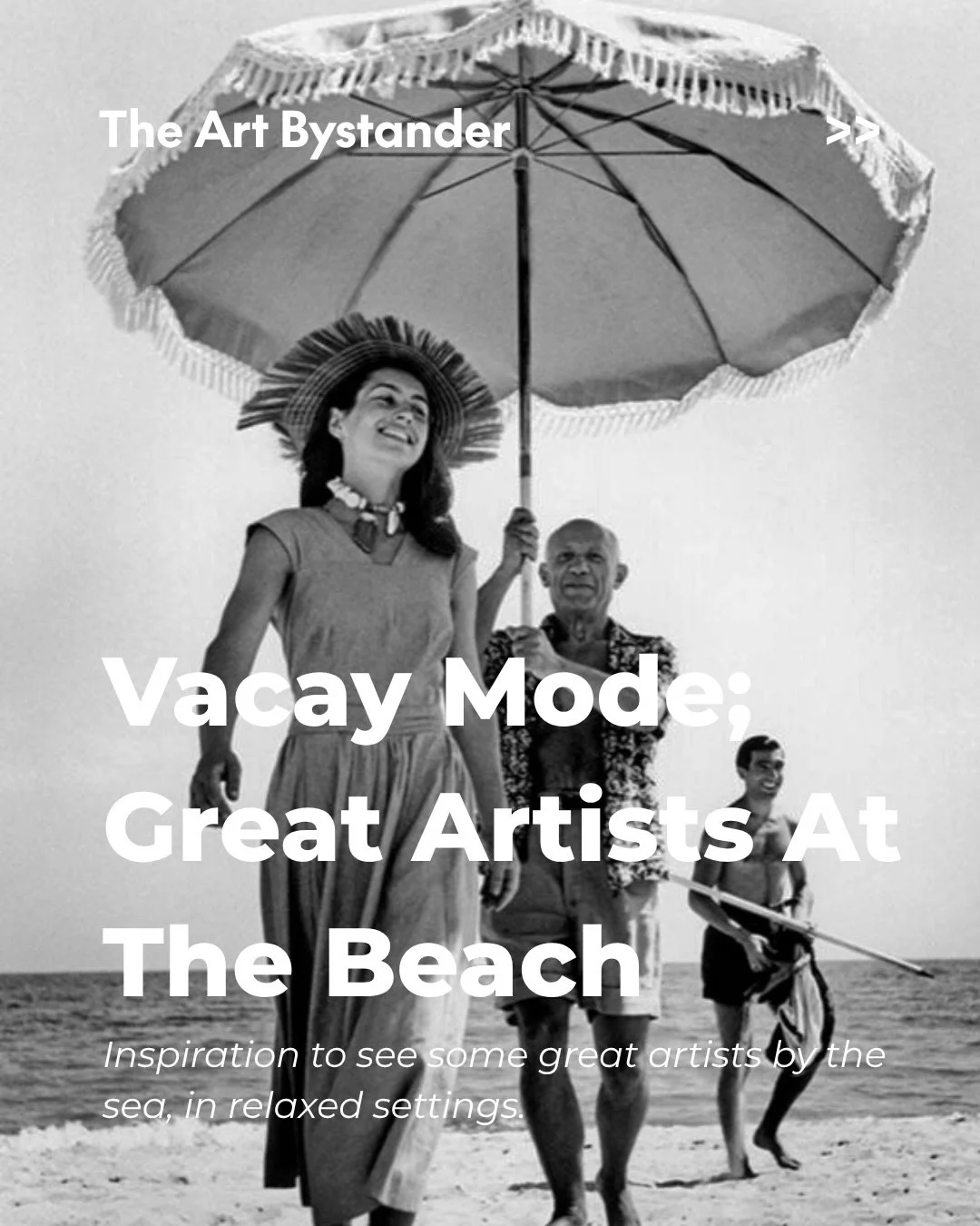 Gilot, Picasso, Mir&oacute;, O&rsquo;Keeffe, Emin, Haring, de Saint Phalle, Mitchell, Twombly, Hockney, Warhol, Frankenthaler, Basquiat&hellip; all relaxing at the beach. Ah how much I love the summer!

#theartbystander #beachlife #beachlover #modern