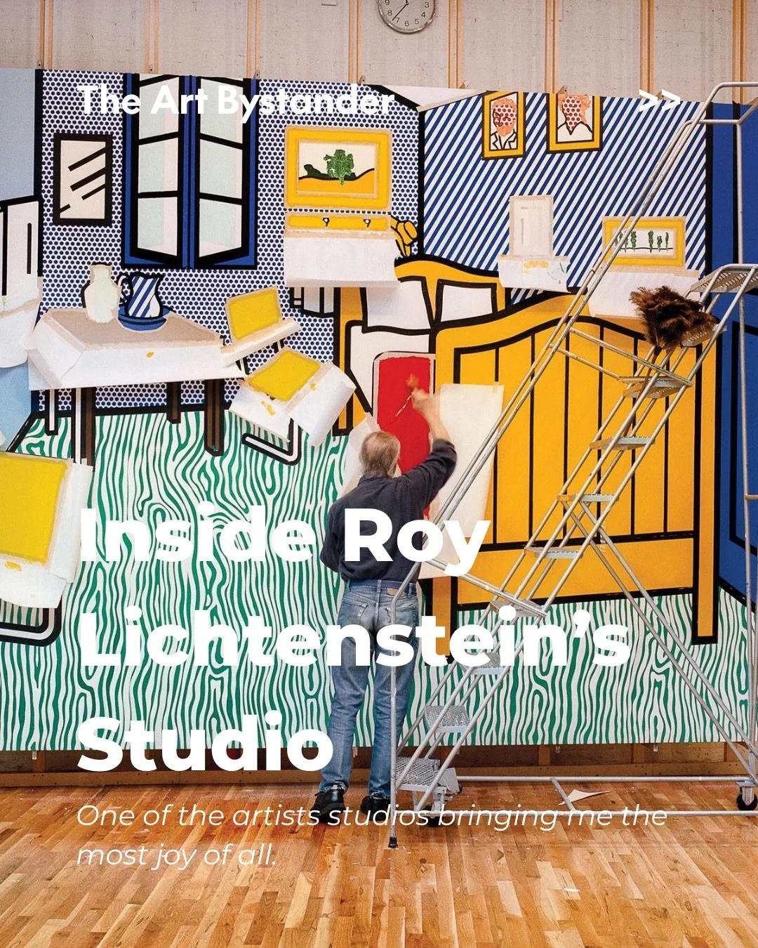 Inside Roy Lichtenstein&rsquo;s studio, Pop Art was not borrowed from comics. It was engineered.

Lichtenstein took the visual language of mass culture: speech bubbles, romance panels, war scenes, advertisements, Ben-Day dots. He slowed it down until