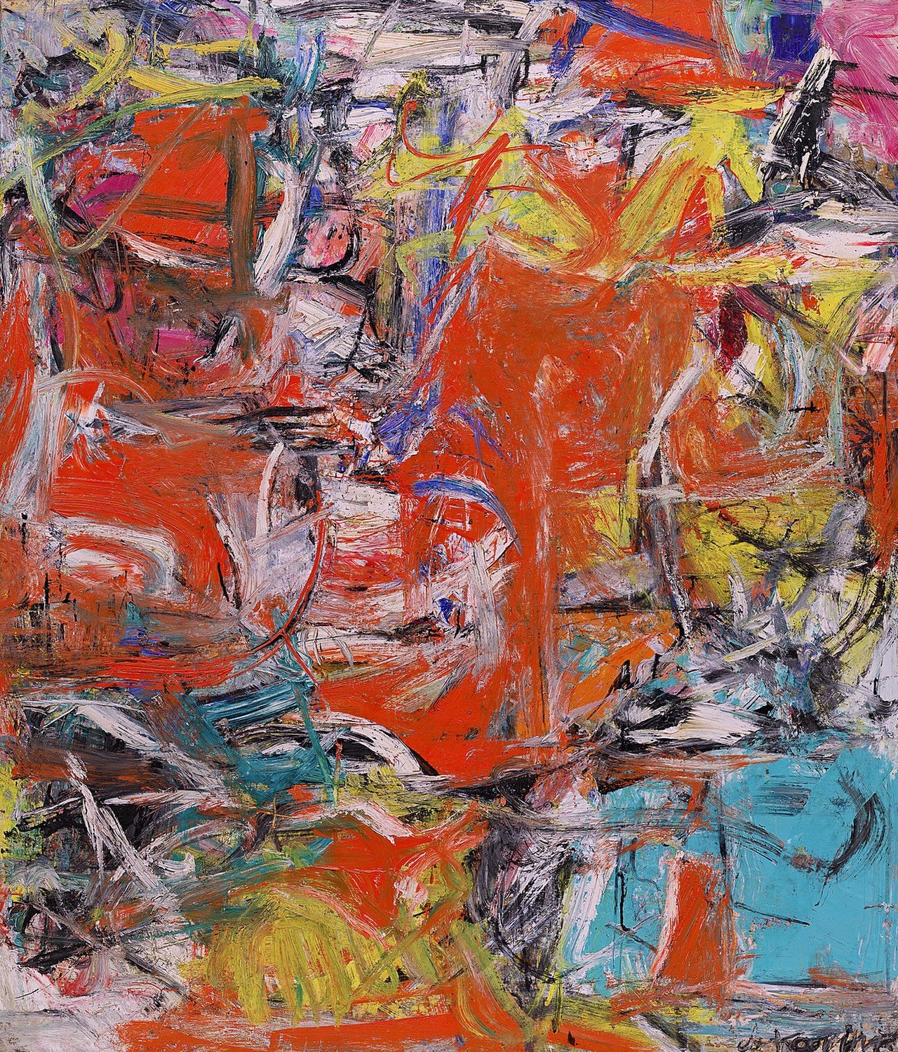 LOVEABLE ARTWORK

Painted in 1955, Willem de Kooning&rsquo;s Composition marks a decisive transition: from the confrontational figures of his celebrated Women series to the Abstract Urban Landscapes that followed between 1955 and 1958.

&ldquo;The la