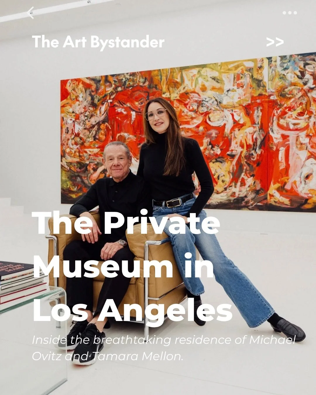 Michael Ovitz keeps an easel on standby in his dining room. When a guest suggests that a white Robert Ryman or an Ellsworth Kelly curve looks easy to make, he presses a buzzer. Paints and an apron arrive. The sceptic is invited to try. It is theatre,