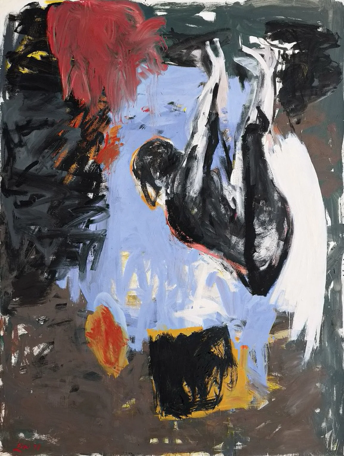 LOVEABLE ARTWORK SERIES: Georg Baselitz (1938&ndash;2026), The Gleaner (Die &Auml;hrenleserin), 1978. Oil and egg tempera on canvas.

&ldquo;The key lies in the orientation of the gleaner, searching for sustenance in a barren landscape: the figure is