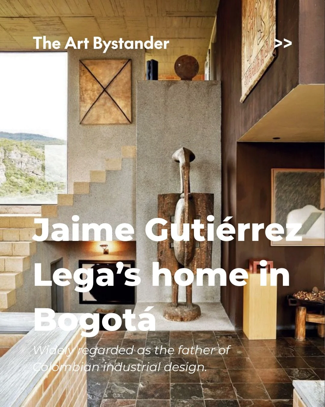 Jaime Guti&eacute;rrez Lega&rsquo;s home and studio on Bogot&aacute;&rsquo;s rural edge may be his most revealing design.

Widely regarded as the father of Colombian industrial design, Guti&eacute;rrez Lega conceived the property as two distinct volu