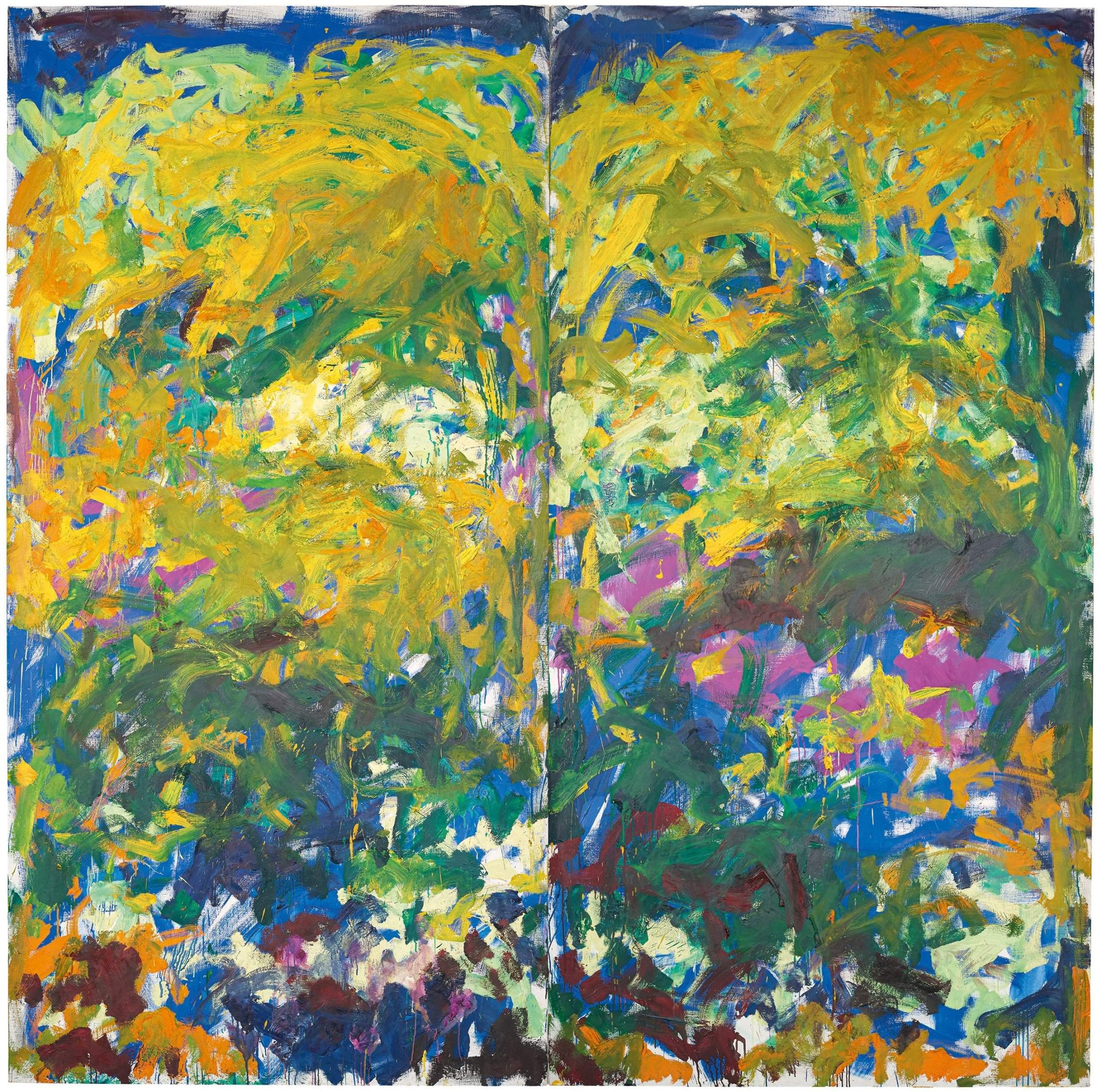 LOVEABLE ARTWORK SERIES: Joan Mitchell, La Grande Vall&eacute;e IX, 1983. Oil on canvas.

&ldquo;The explosive surfaces and unusual color harmonies suggest the unbridled and regenerative power of nature.&rdquo;

Joan Mitchell Foundation

The valley w