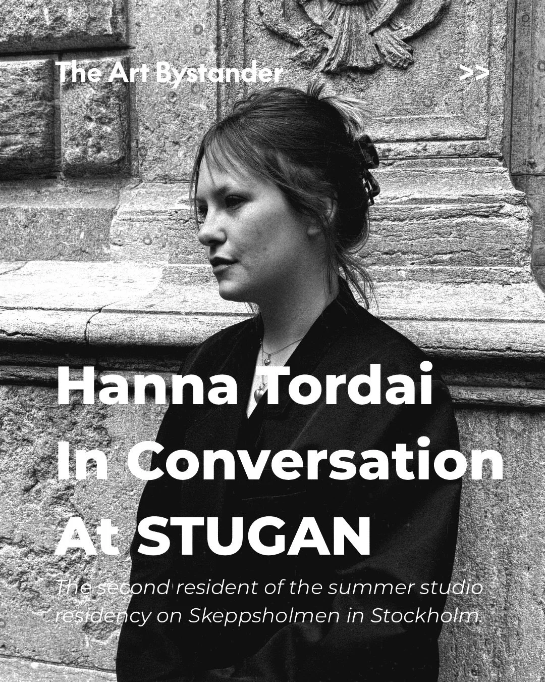 At STUGAN yesterday, Hanna Tordai completed the second work created within the studio residency on Skeppsholmen.
 
One artist. One week. One newly created work.
 
Hanna Tordai explores an alternative, calculated, almost collapsing contact with the pr