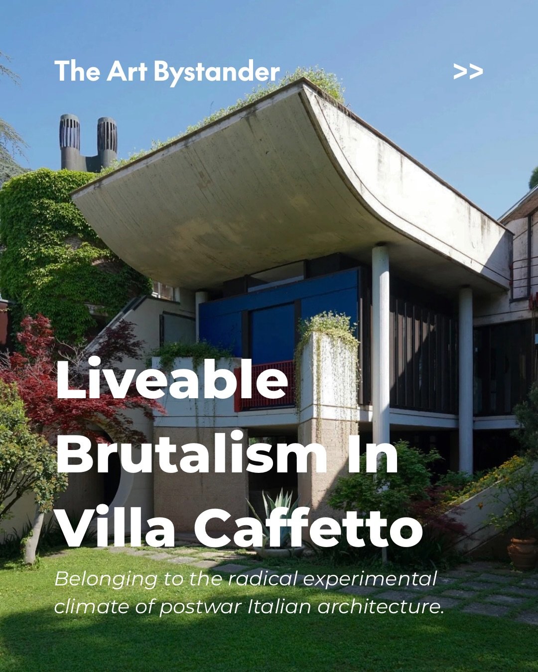 Villa Caffetto, Calcinato, Italy is a masterpiece to me.

Architecture by Fausto Bontempi, designed in 1972 and built between 1973 and 1974.

Artist and entrepreneur Claudio Caffetto did not simply want a family home. He asked his friend Fausto Bonte