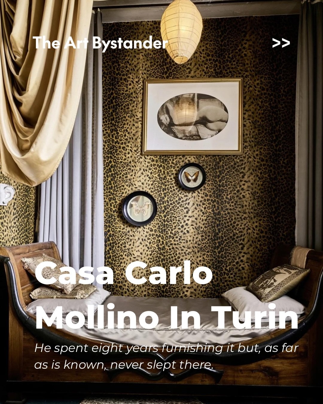 What is often described as Carlo Mollino&rsquo;s Turin home was never really a home.

Between 1960 and 1968, Mollino transformed the first floor of Villa Avondo, an 1888 building overlooking the River Po, into one of the most enigmatic interiors of t