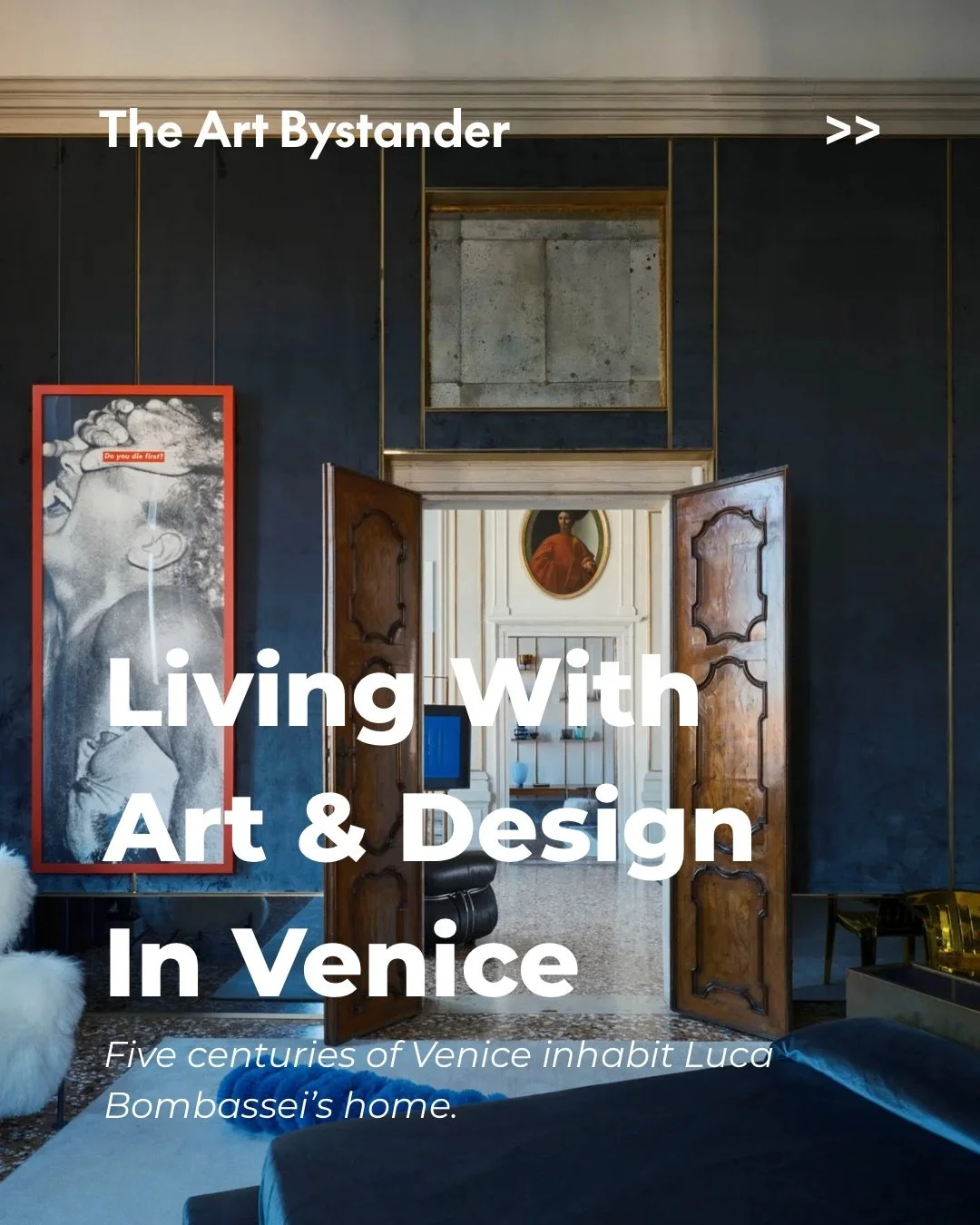 Luca Bombassei lives on the upper piano nobile of Palazzo Contarini Corf&ugrave;, a 15th-century palace on the Grand Canal. Nearly 6,500 square feet.

Working with Venice&rsquo;s heritage authorities, the architect took out later partitions and reope